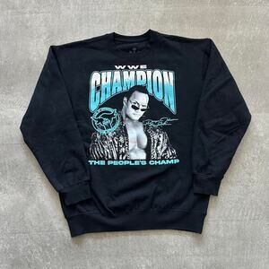 Retro Vintage Style WWE The Rock Crewneck Sweater